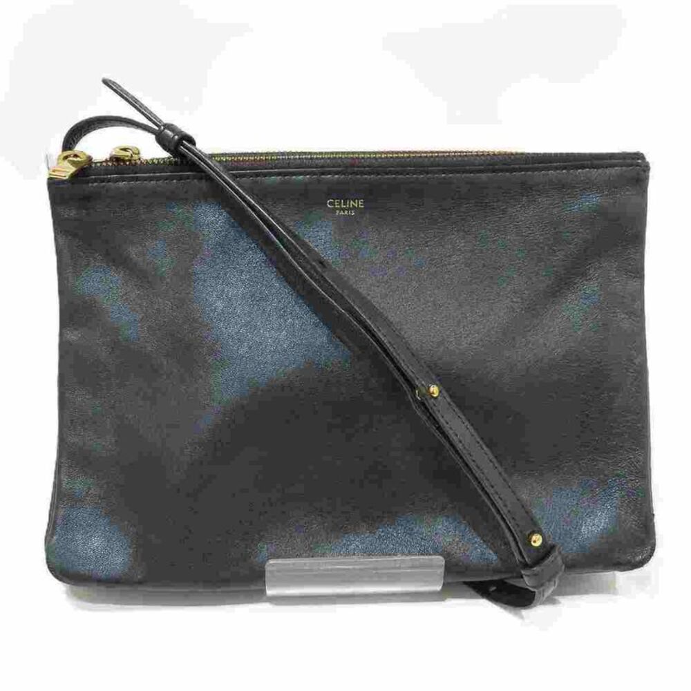 CELINE Trio Small Lambskin Shoulder Bag